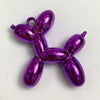 Balloon Dog Acrylic Handmade DIY Hanging Hole Car Hanging Pendant Jewelry Accessories Internet Red Onion Powder Dazzle White Mobile Phone Chain Material