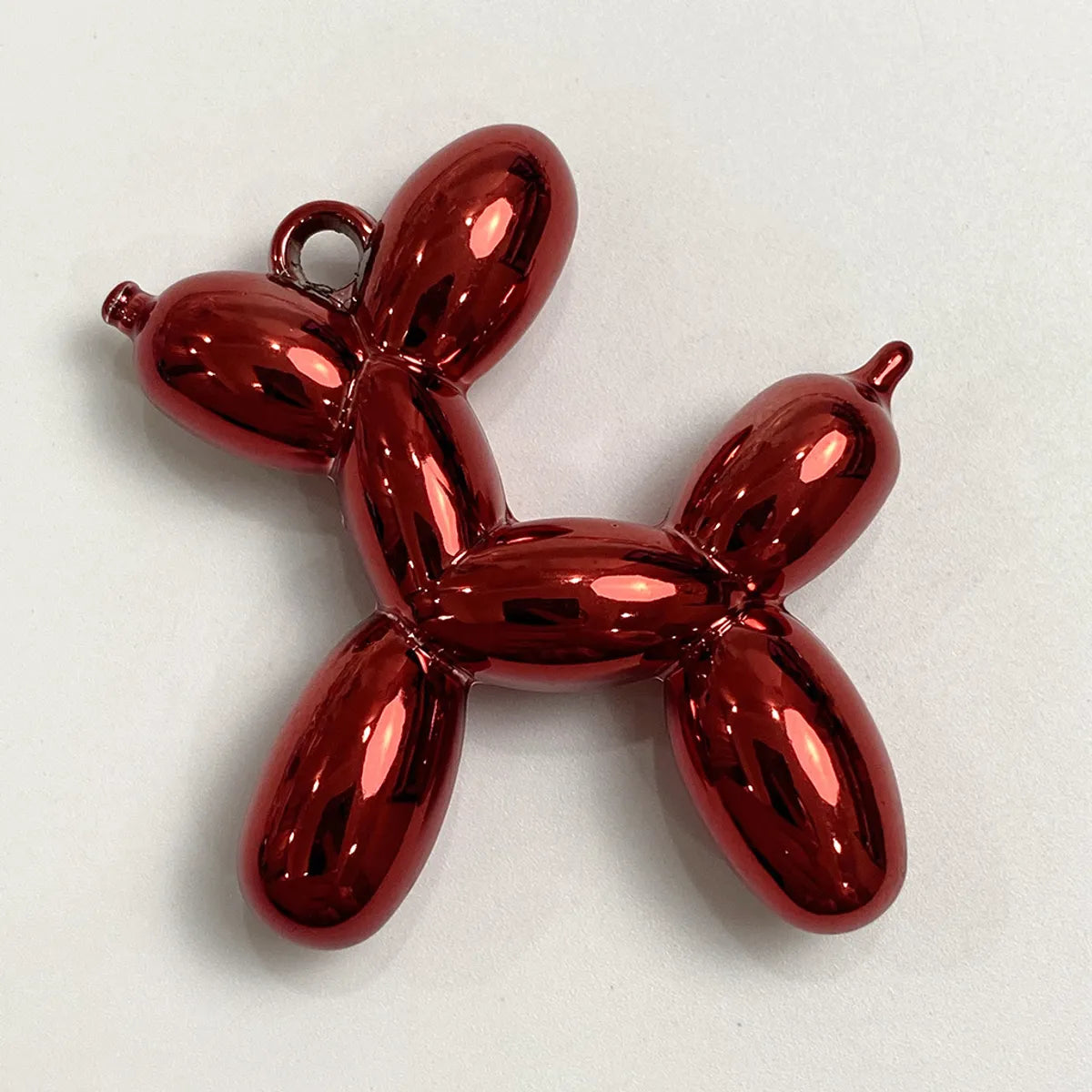 Balloon Dog Acrylic Handmade DIY Hanging Hole Car Hanging Pendant Jewelry Accessories Internet Red Onion Powder Dazzle White Mobile Phone Chain Material