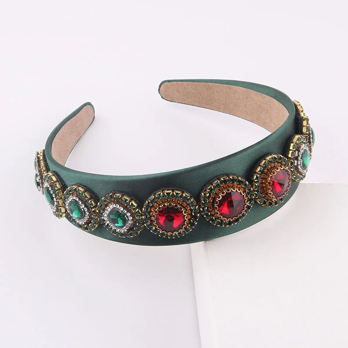 Baroque Color Rhinestone Wide Brim Headband