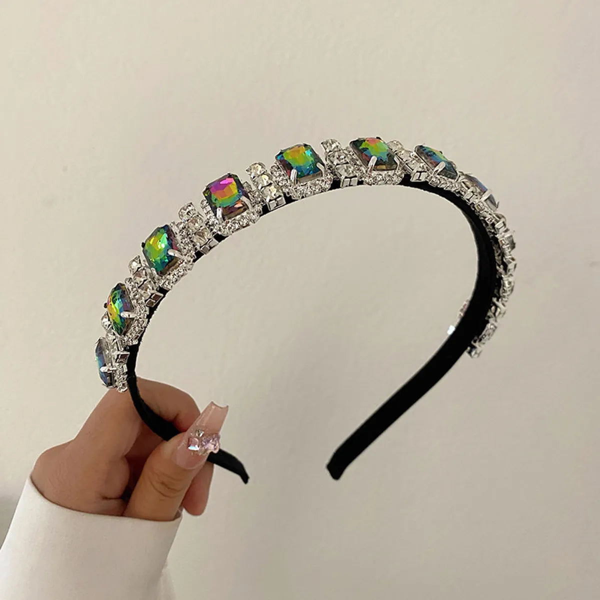 Baroque Full Diamond Rhinestone  Retro Alloy  Headband Wholesale