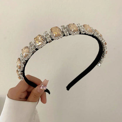 Baroque Full Diamond Rhinestone  Retro Alloy  Headband Wholesale