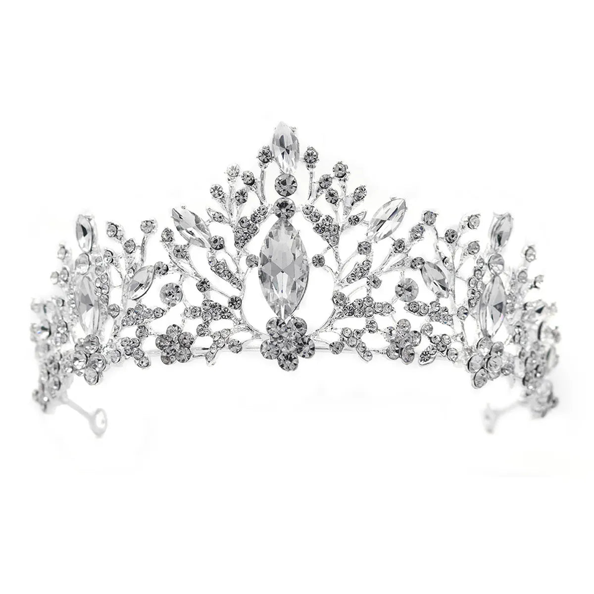 Baroque  Prom Crown Rhinestone Pearl Headband