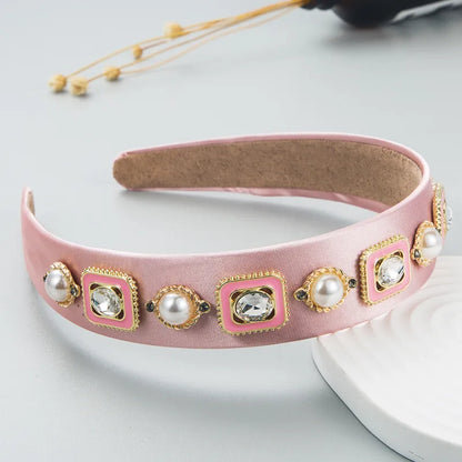 Baroque Retro New Alloy Inlaid Drill Head Hoop Pressure Headband Hair Hair Accessories