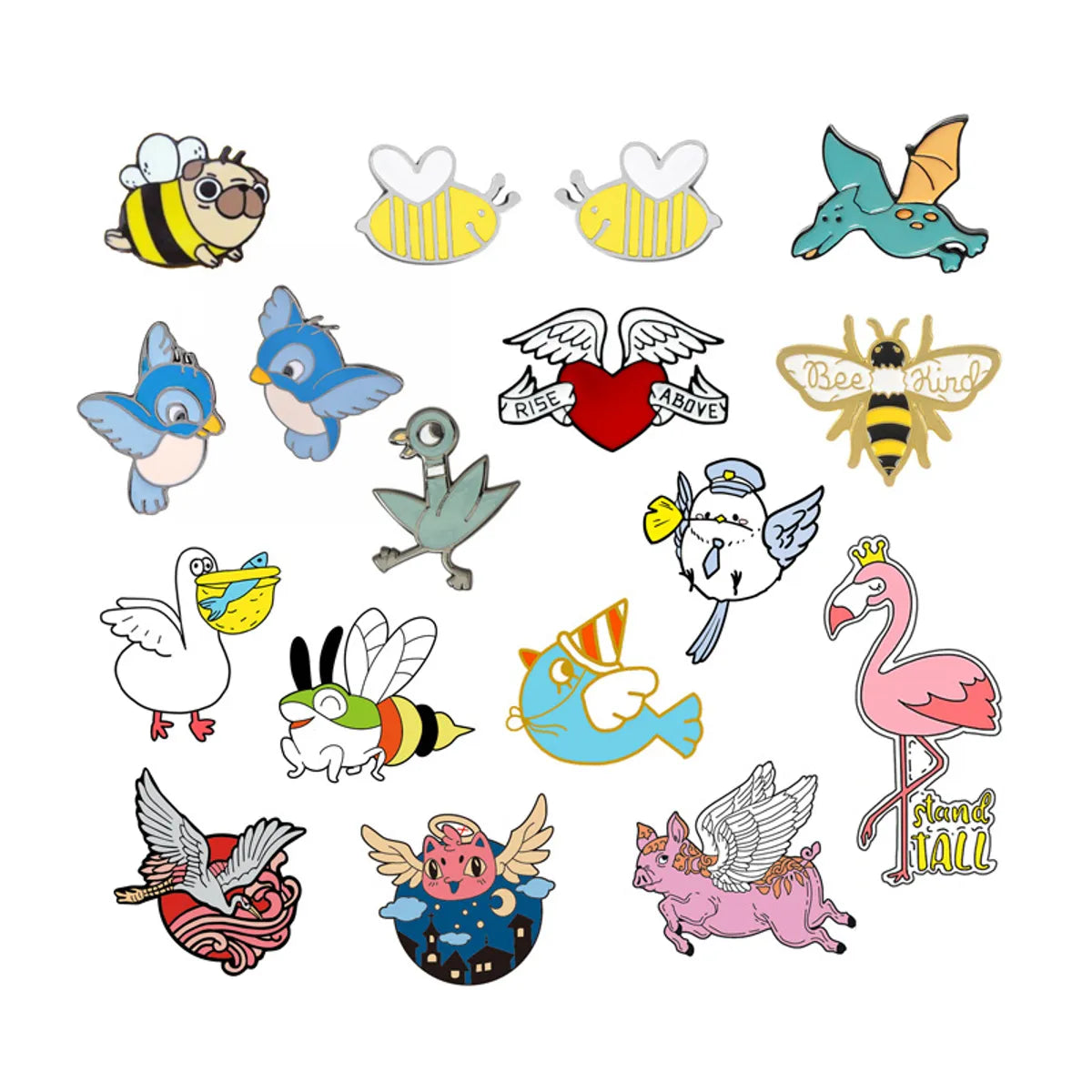 Basic Animal Alloy Plating Unisex Brooches