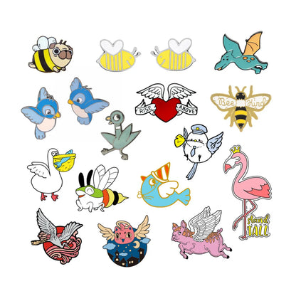 Basic Animal Alloy Plating Unisex Brooches