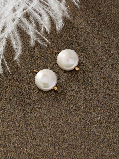 Basic Baroque Style Handmade Round Freshwater Pearl Jewelry Accessories