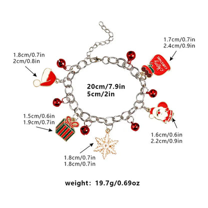 Basic Cartoon Alloy Plating Christmas Unisex Bracelets