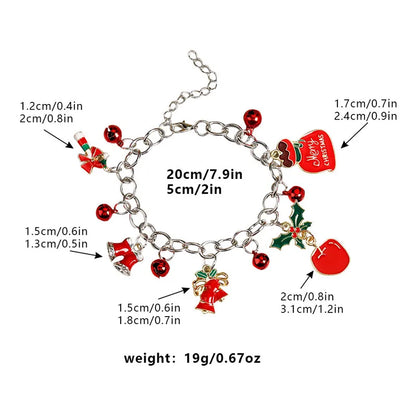 Basic Cartoon Alloy Plating Christmas Unisex Bracelets