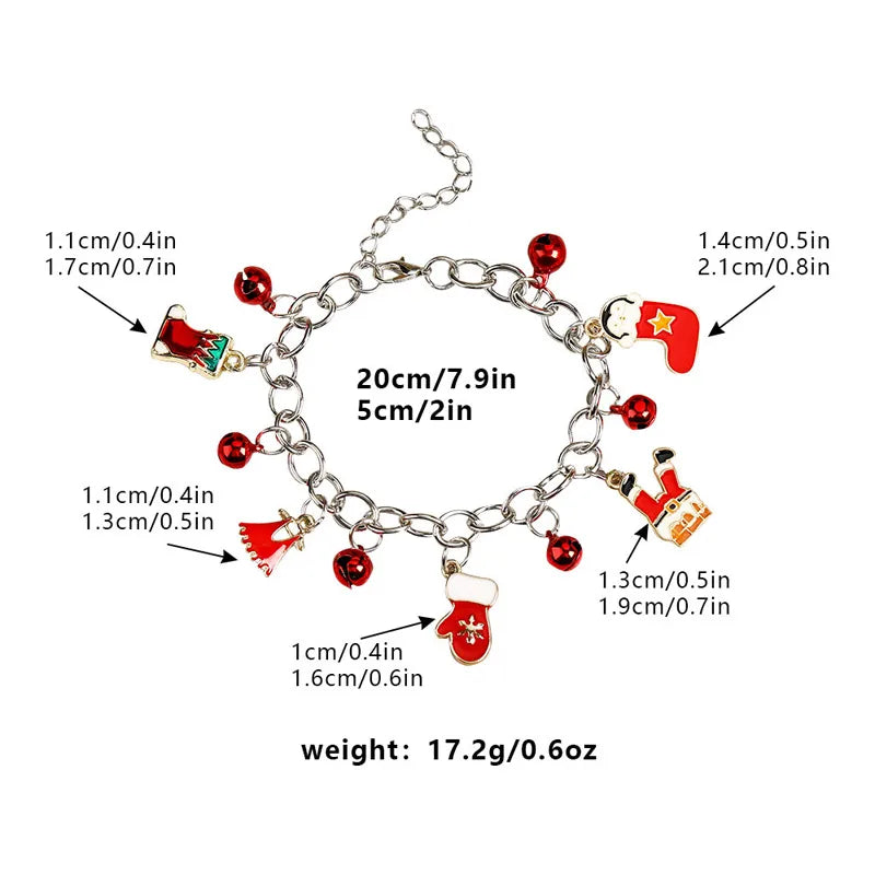 Basic Cartoon Alloy Plating Christmas Unisex Bracelets