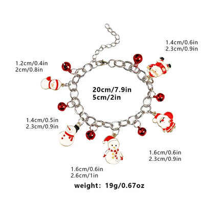 Basic Cartoon Alloy Plating Christmas Unisex Bracelets