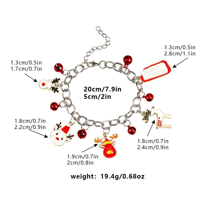 Basic Cartoon Alloy Plating Christmas Unisex Bracelets