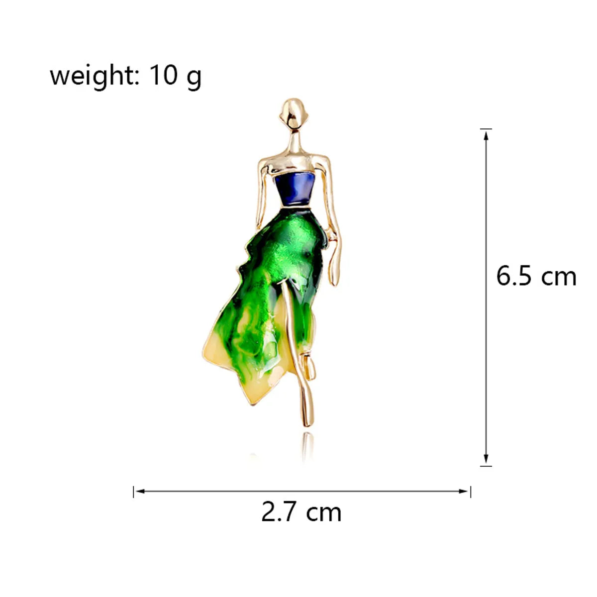 Basic Classic Style Artistic Human Alloy Enamel Women'S Brooches