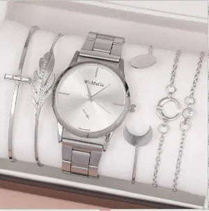 Basic Classic Style Round Solid Color Quartz Women'S Watches