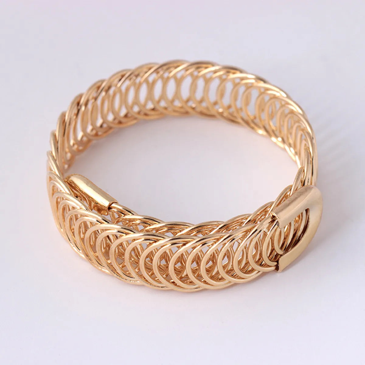 Basic Classic Style Solid Color Alloy Plating Women'S Bangle