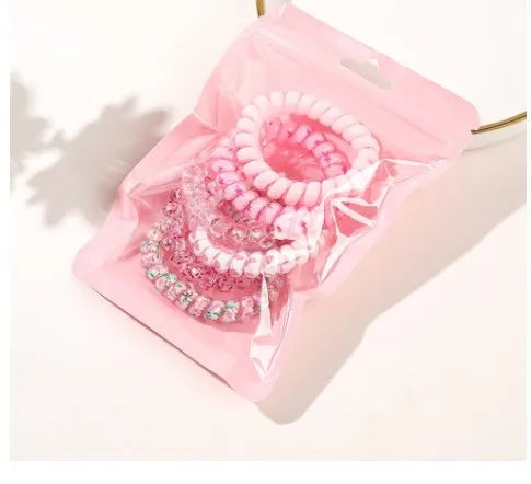 Basic Classic Style Solid Color Plastic Resin Hair Tie