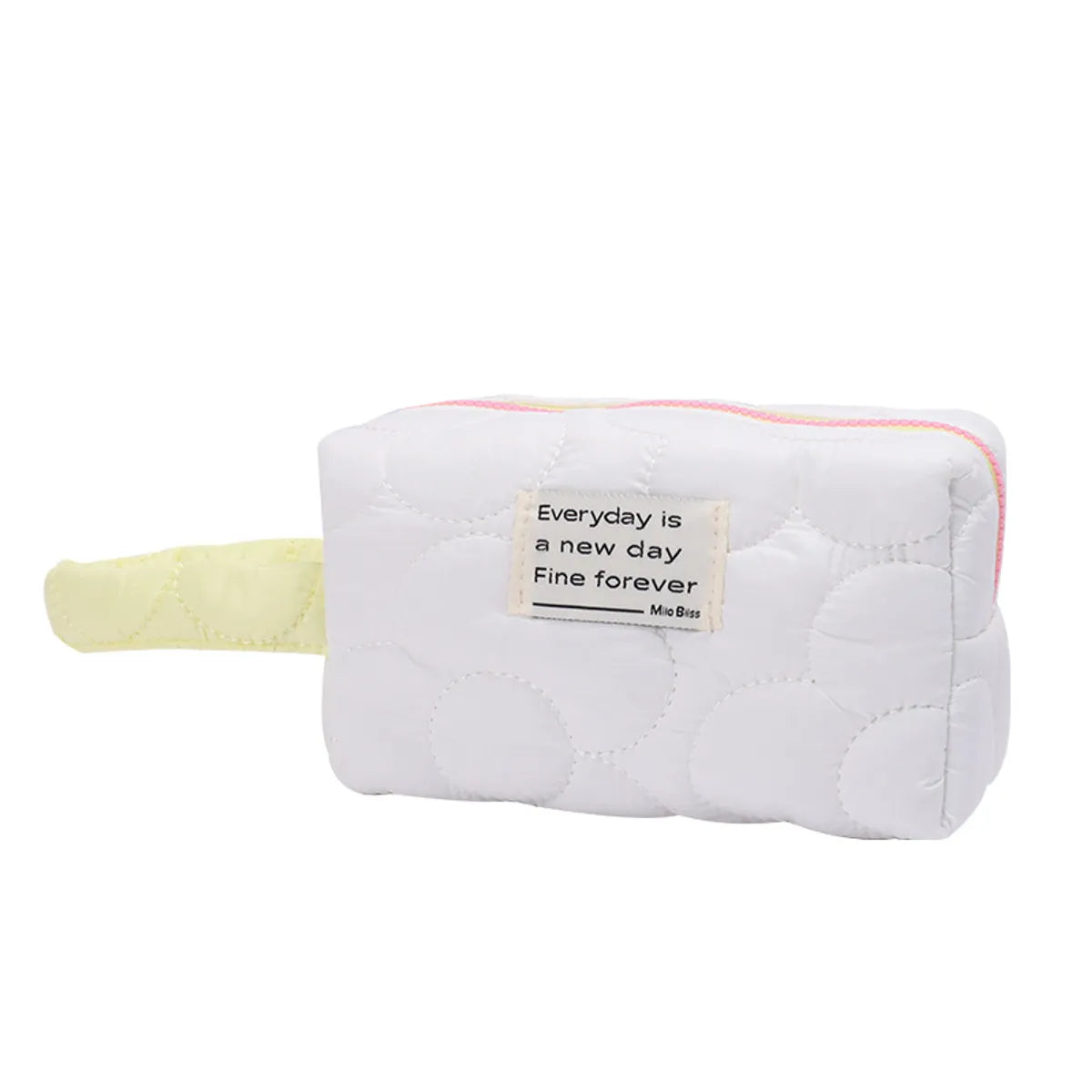 Basic Classic Style Solid Color Polyester Square Makeup Bags