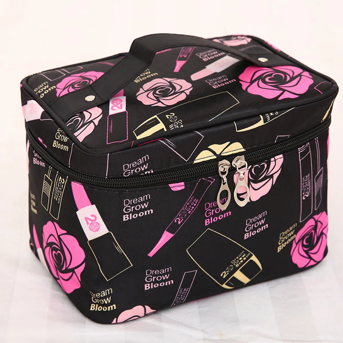 Basic Color Block Polyester Square Makeup Bags