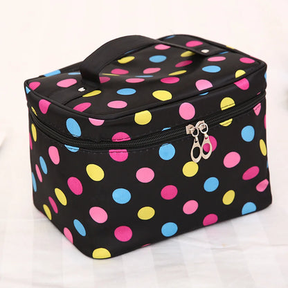 Basic Color Block Polyester Square Makeup Bags