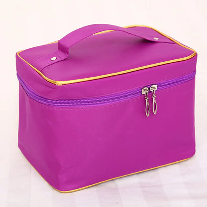 Basic Color Block Polyester Square Makeup Bags