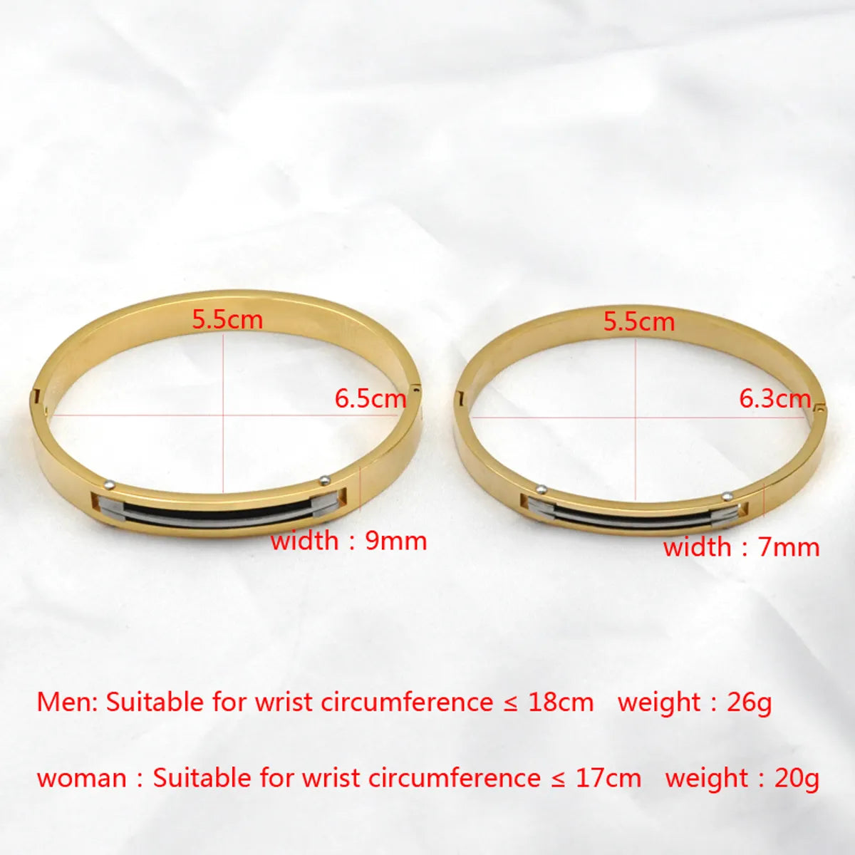 Basic Commute Solid Color Stainless Steel Plating Bangle