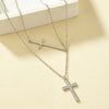 Basic Cross Alloy Plating Women'S Pendant Necklace