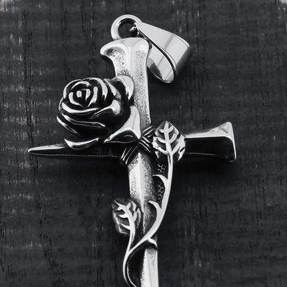 Basic Cross Stainless Steel Polishing Unisex Charms