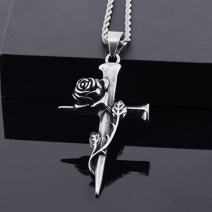 Basic Cross Stainless Steel Polishing Unisex Charms