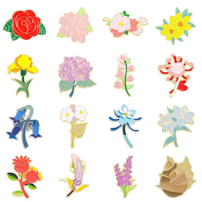 Basic Flower Alloy Enamel Women'S Brooches