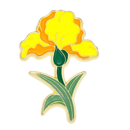 Basic Flower Alloy Enamel Women'S Brooches