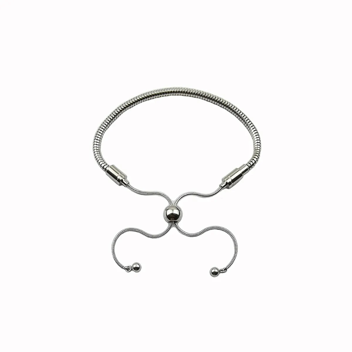 Basic Geometric 304 Stainless Steel Bracelets In Bulk