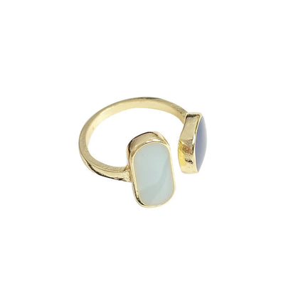 Basic Geometric Alloy Enamel Women's Rings