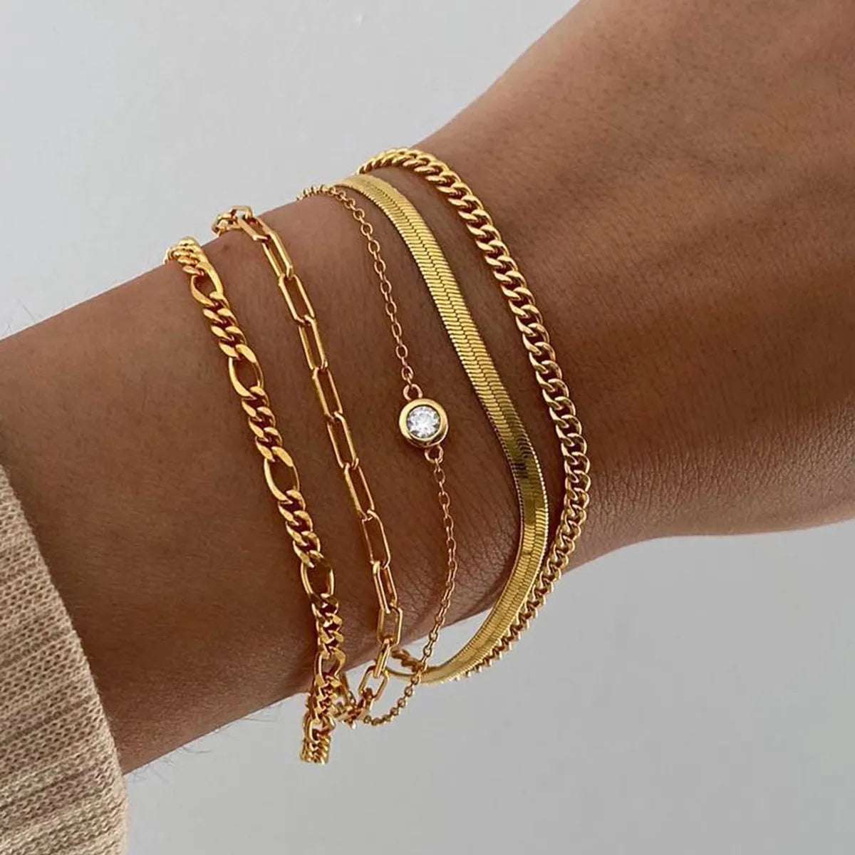 Basic Geometric Alloy Women'S Bracelets