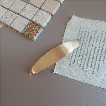 Basic Geometric Metal Handmade Hair Clip