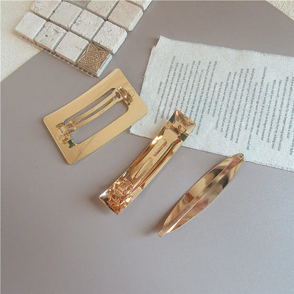 Basic Geometric Metal Handmade Hair Clip