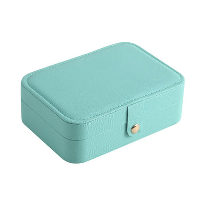 Basic Geometric Solid Color Pu Leather Jewelry Boxes