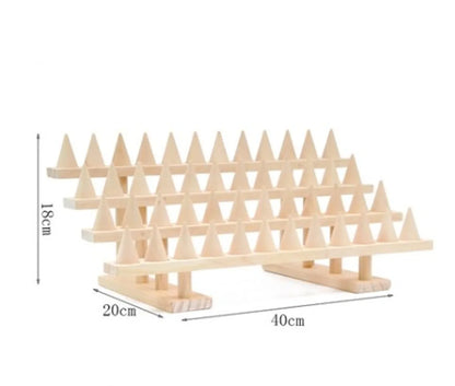 Basic Geometric Solid Wood Patchwork Jewelry Rack