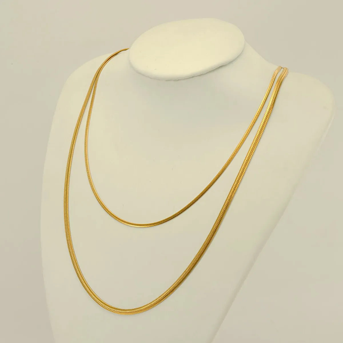 Basic Geometric Stainless Steel Plating 18k Gold Plated Necklace