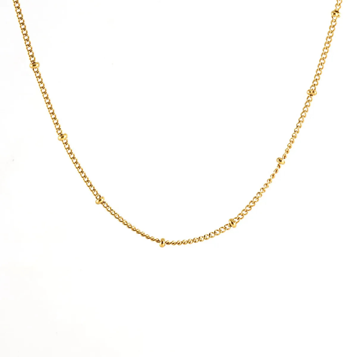 Basic Geometric Stainless Steel Plating 18k Gold Plated Necklace