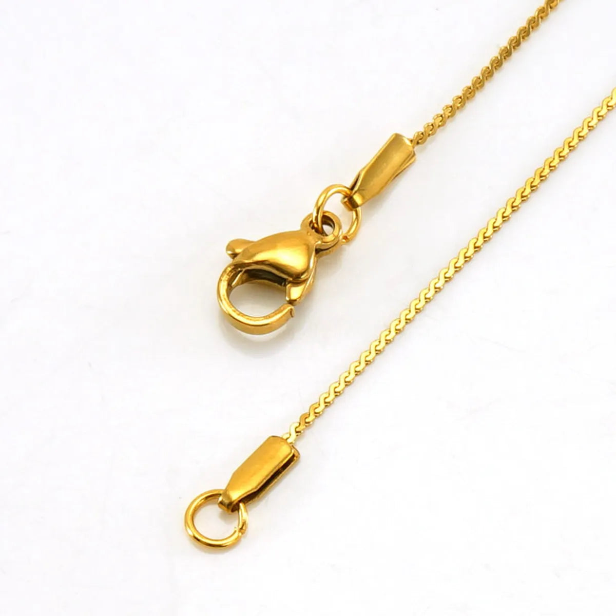 Basic Geometric Stainless Steel Plating 18k Gold Plated Necklace