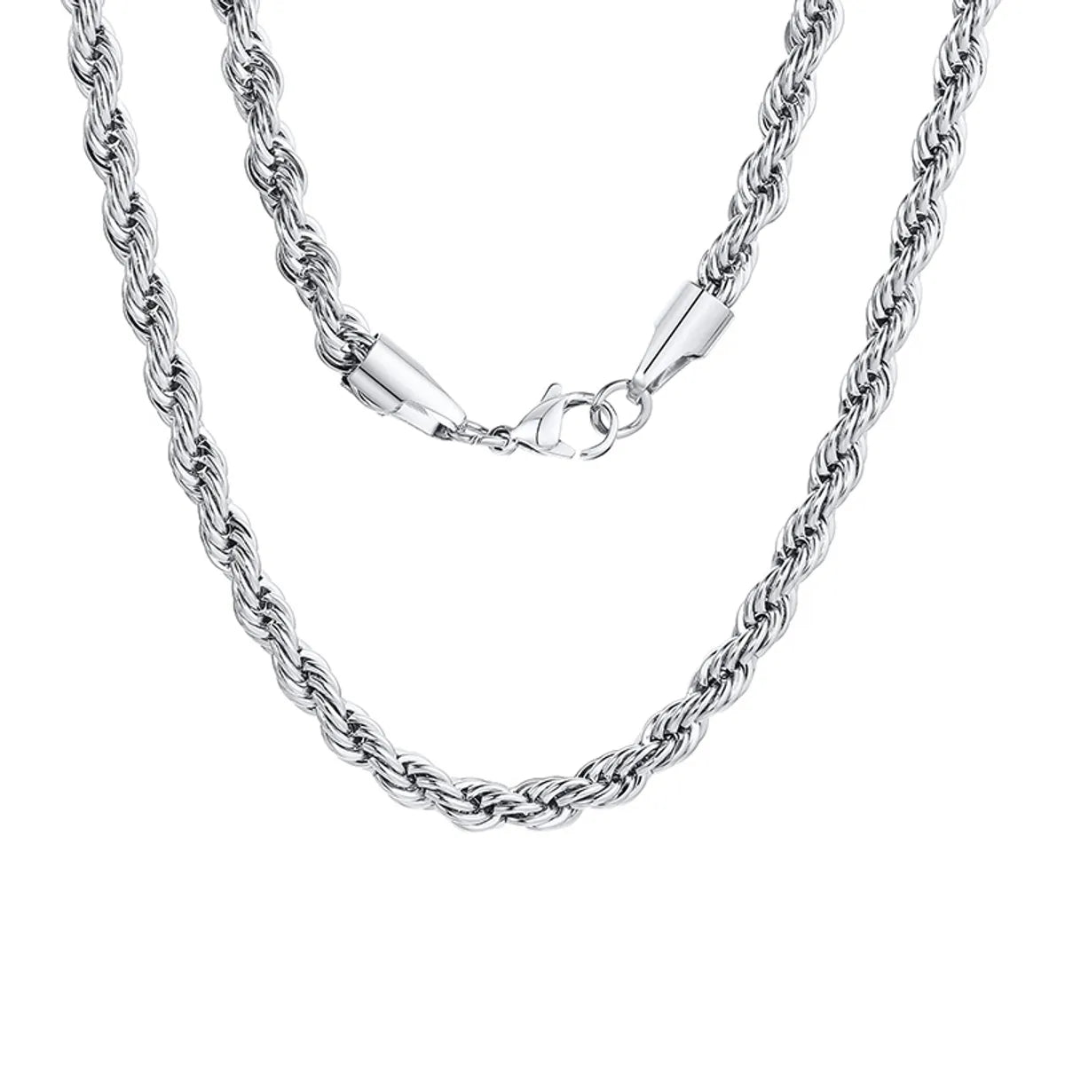 Basic Geometric Stainless Steel Plating Necklace