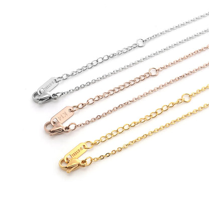 Basic Geometric Stainless Steel Plating Necklace