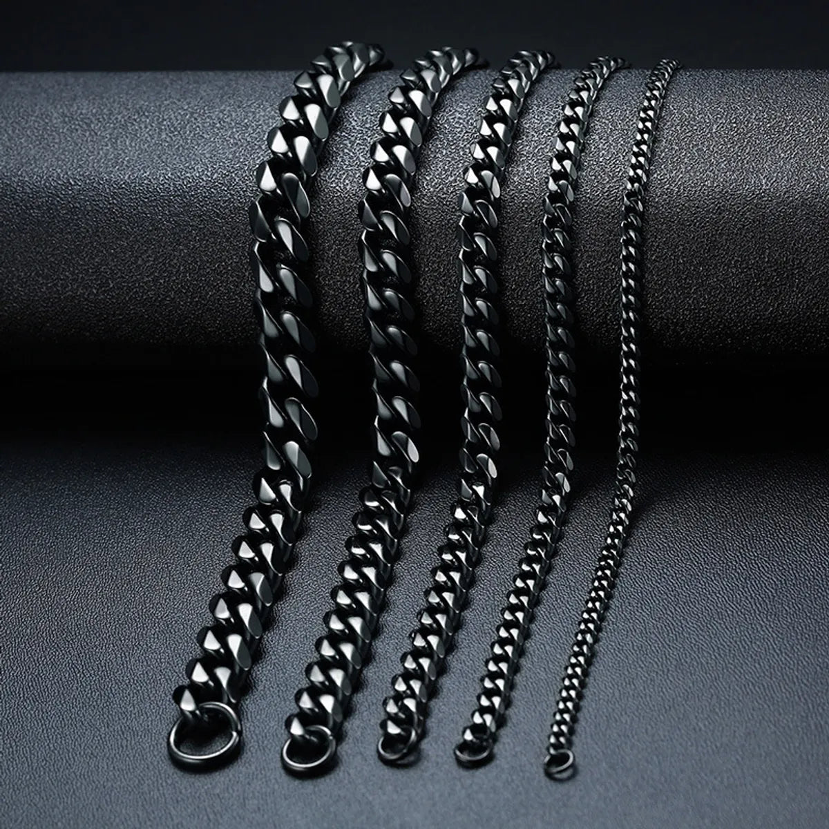 Basic Geometric Titanium Steel Bracelets Plating Stainless Steel Bracelets