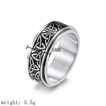 Basic Geometric Titanium Steel 18K Gold Plated Men'S Rings