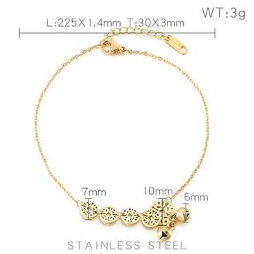 Basic Lady Geometric Titanium Steel Plating Women's Anklet