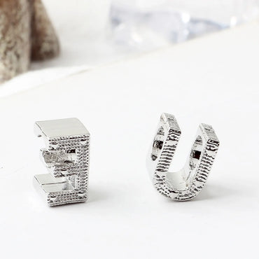 Basic Letter Alloy Plating Jewelry Accessories