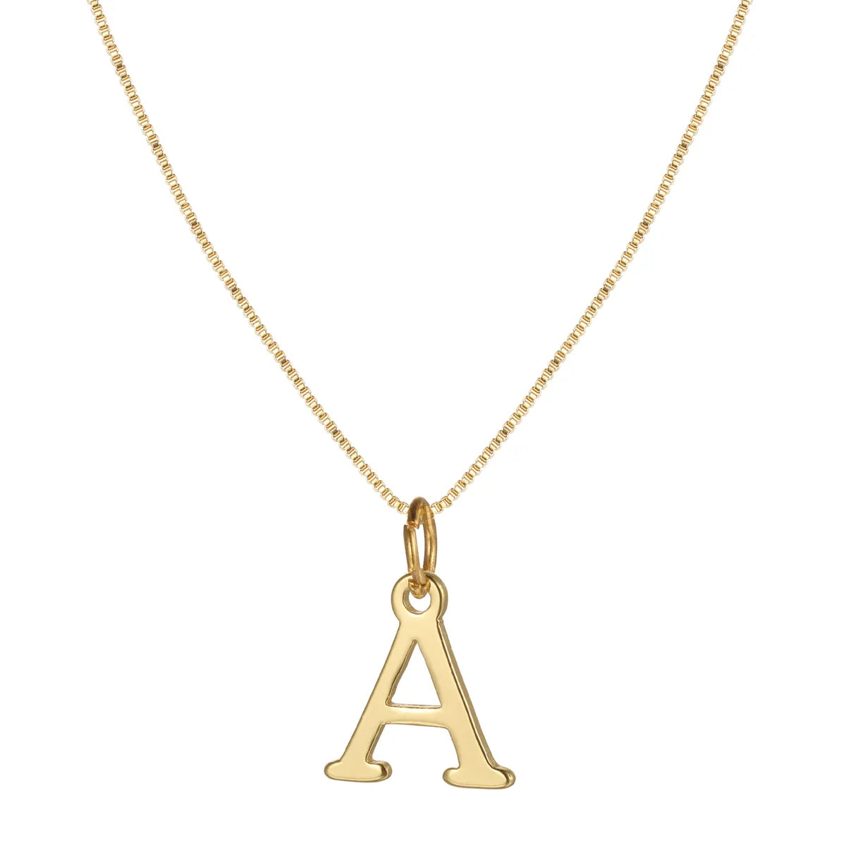 Basic Letter Alloy Plating Women'S Pendant Necklace