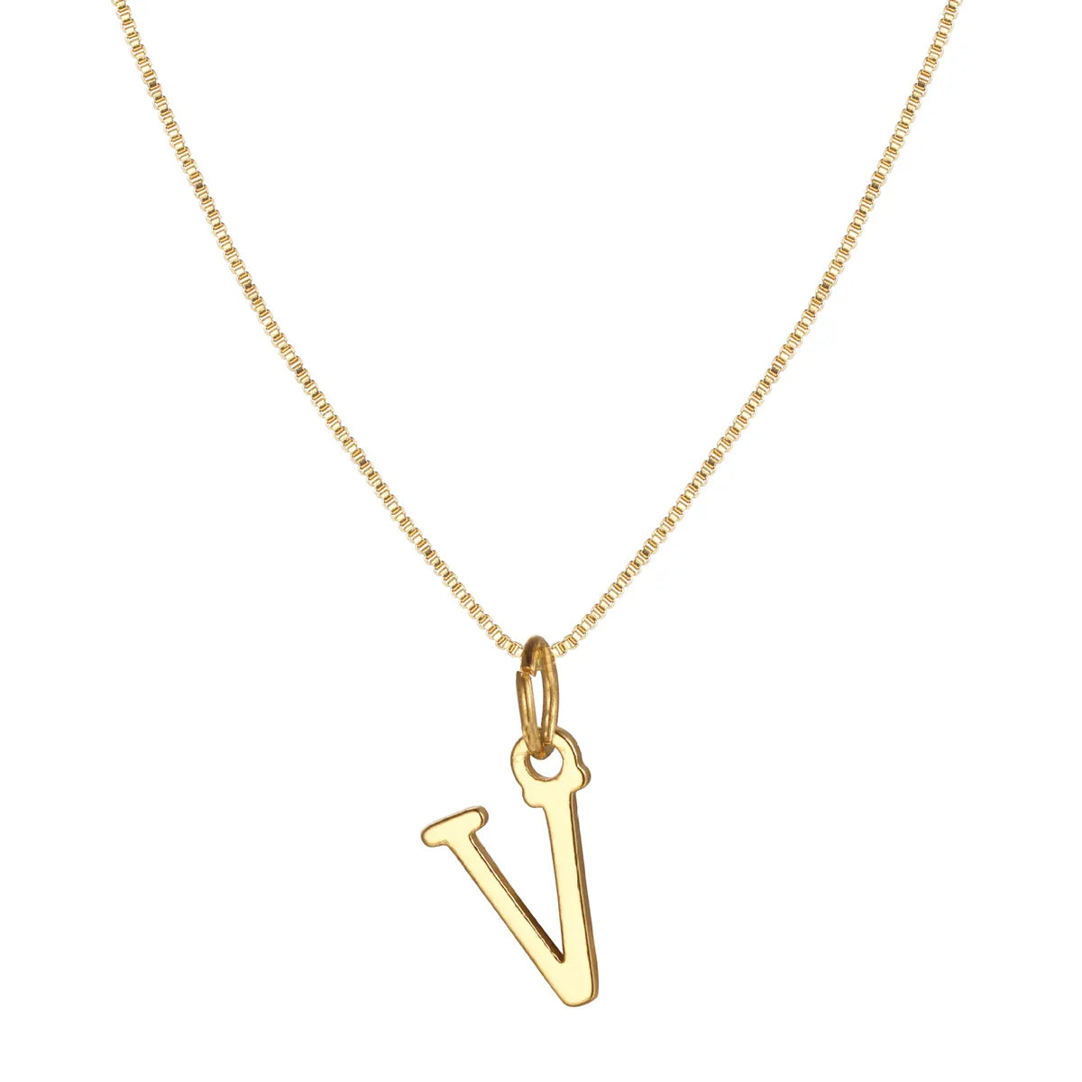 Basic Letter Alloy Plating Women'S Pendant Necklace