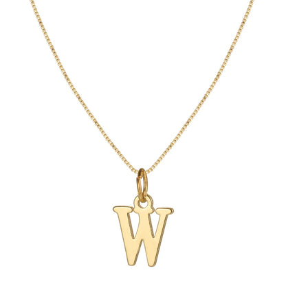 Basic Letter Alloy Plating Women'S Pendant Necklace