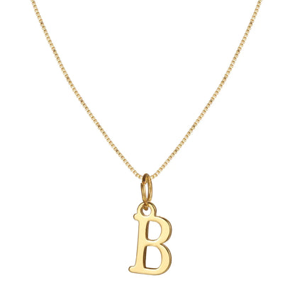 Basic Letter Alloy Plating Women'S Pendant Necklace