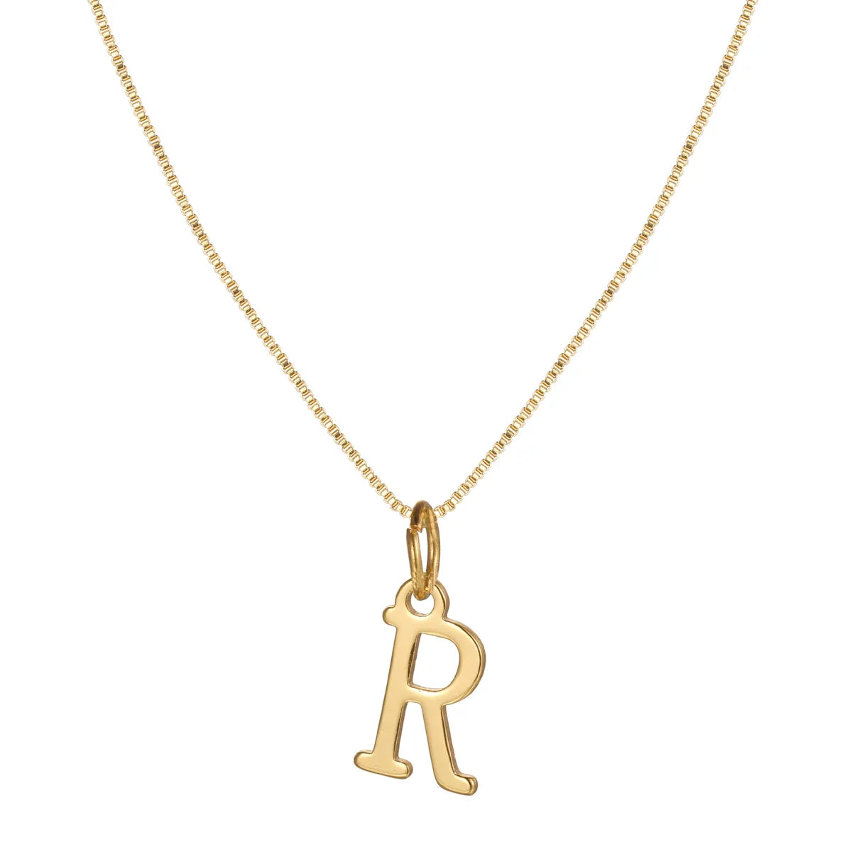 Basic Letter Alloy Plating Women'S Pendant Necklace